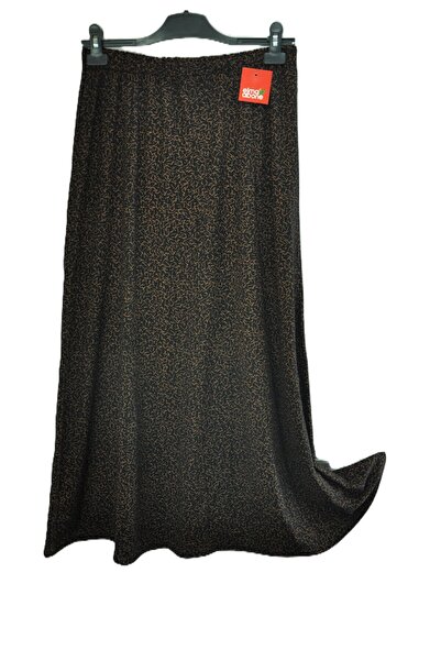 elma abone Plus Size Pigment Combed Cotton Elastic Mother's Skirt