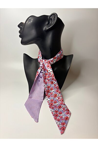 BHR AKSESUAR Patterned Thin Scarf, Ribbon (6X85 cm)