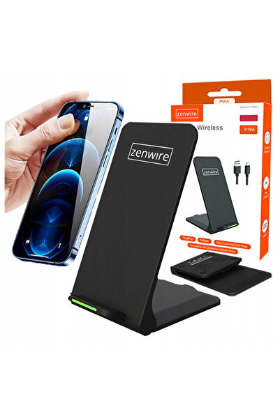 zenwire Incarcator Wireless Zenwire® X18A, 15W Fast Charge, Statie 3-in-1 pen...
