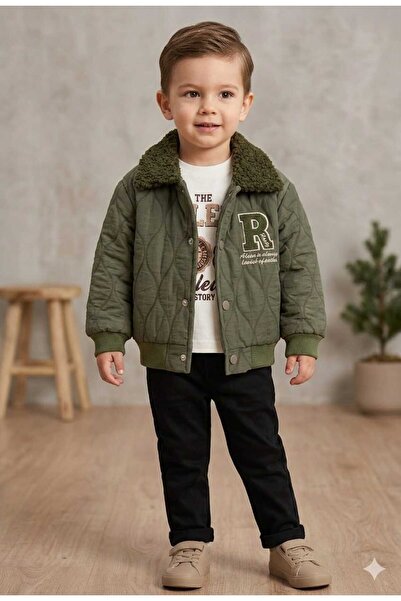 Yağmur Giyim Canoz Montlu 3-Piece Boy's Set 2-3 Years 3237