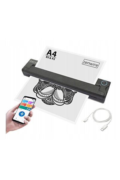 zenwire Imprimanta Termica Portabila, Zenwire, TP-820T, 300 DPI, Bluetooth, B...