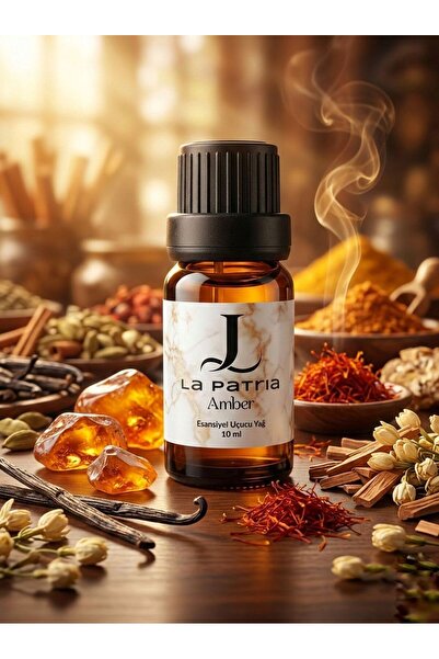 LaPatria Amber Esansiyel Uçucu Koku Yağı Buhurdanlık Yağı Difüzör Esansı Hobi Esans Ortam Oda 10ml