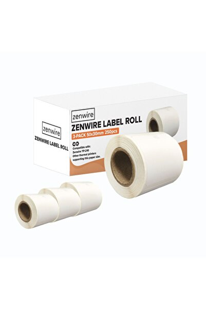 zenwire Rola etichete termica, Zenwire, Autoadeziv, Pachet de 3 role de 250, ...