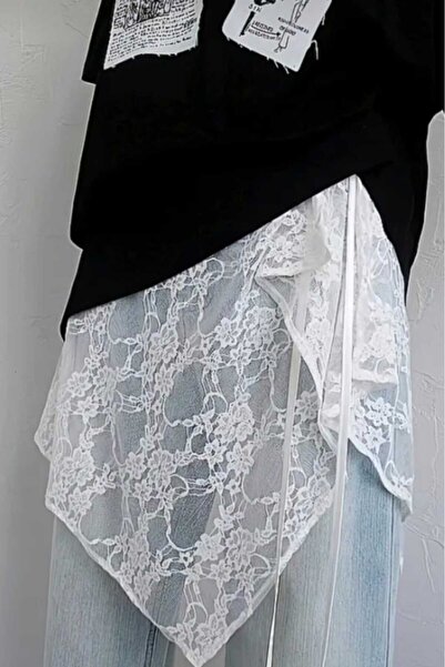 Yenicici Women's Pareo Waist Belt Tie-Detail Lace Belt Accessory