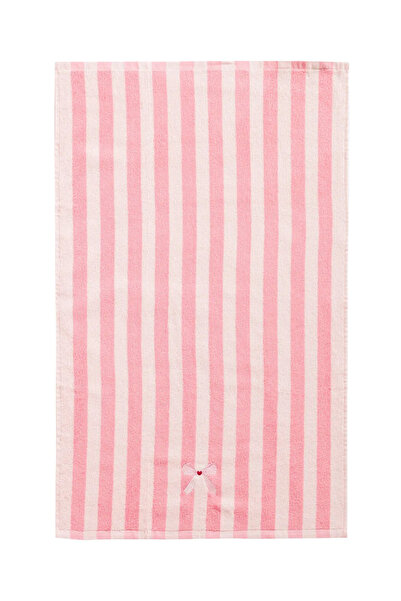 LC Waikiki Πετσέτα προσώπου με ροζ ρίγες 50x80 εκ.