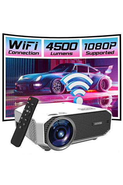 zenwire Mini videoproiector Zenwire® E450s, portabil, suport Full HD, WiFi 2....