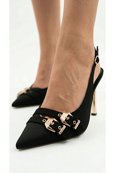 Limeo Seria Premium Double Gold cu cataramă Pantofi stiletto cu toc înalt, au...