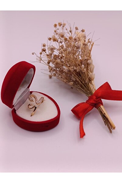 RP COMPANY خاتم ذهبي قابل للتعديل بتصميم "البجعدين المتناسقين"