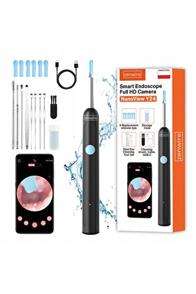 zenwire Endoscop otoscopic pentru urechi, Zenwire, WiFi SMART, camera HD, 6 L...
