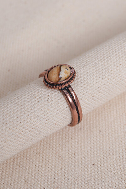 Süspüs Accessories Jasper Stone Copper Ring