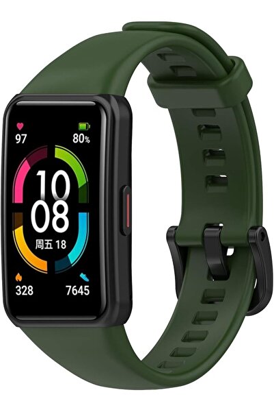 Dexmon Huawei Band 6 Compatible Buckled Soft Silicone Cord Strap