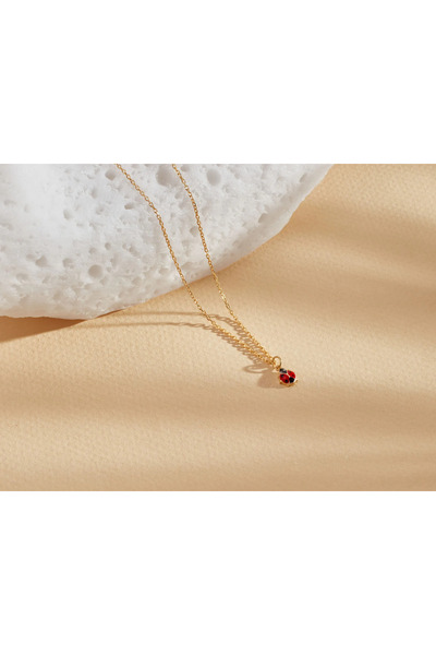 MADEFORYOUU Ladybug Necklace / Luck Necklace / Good Luck Necklace