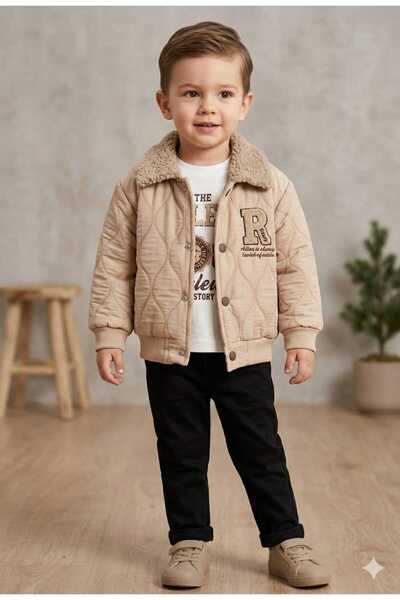 Yağmur Giyim Canoz Montlu 3-Piece Boy's Set 2-3 Years 3237