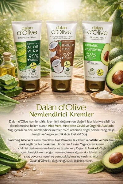 Dalan D'olive Nemlendirici Kremler 60 ml 3' lü Set