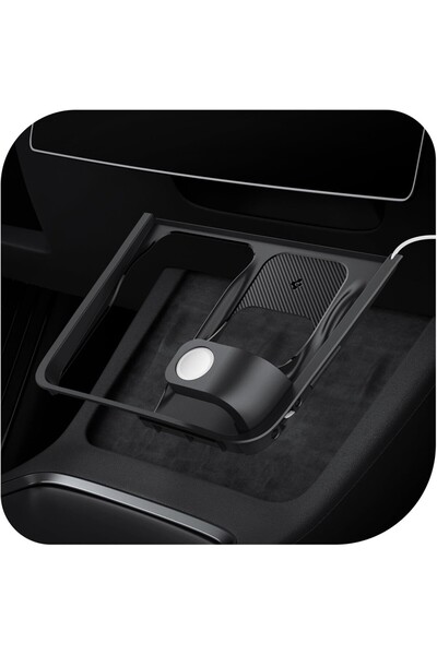 AyrStore Tesla Model Y (2024-2023) ve Model 3 (2023) Orta Konsol Kablosuz Şar...