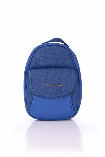 Aron Atelier Gloria Saks Blue Women's Backpack
