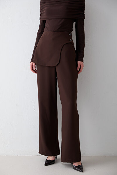 Melike Tatar Παντελόνι με λεπτομέρεια κορσάζ 32-2702