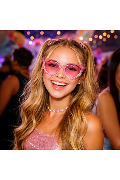 OEM Ochelari Deghizare Inimi Roz Glitter