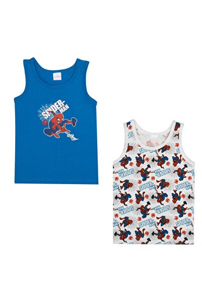 OEM Set of White and Blue Cotton T-shirts with Patterned for Children - 2pcs ...