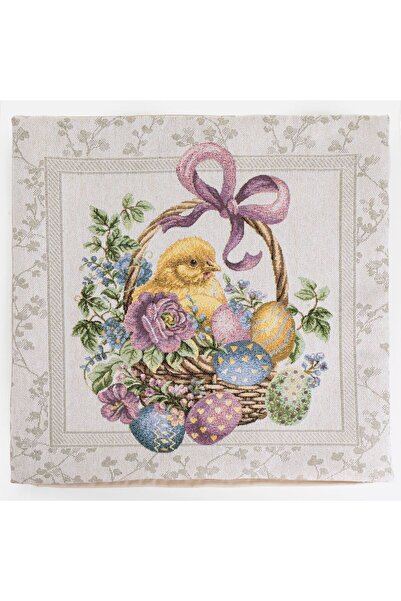 OEM Cushion Cover with Patterned Ecru 40x40cm