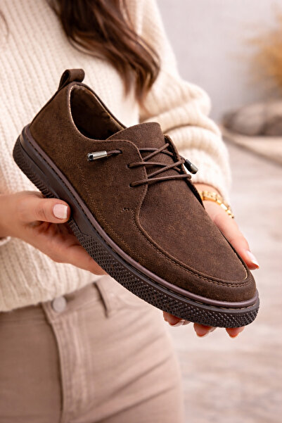 AYAKKABI BÜYÜSÜ Suede Women Transitional Orthopedic Stylish Ballet Flats