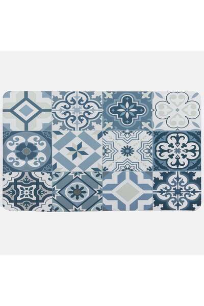 OEM Super Absorbent Bath Mat Blue Grey 80x50cm