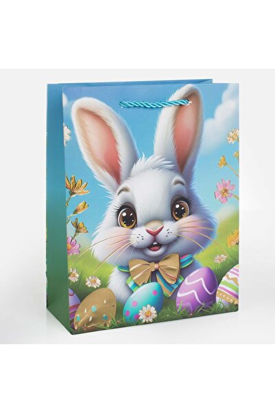 OEM Punga de Cadou de Paste Iepuras Oua 18x8x23cm