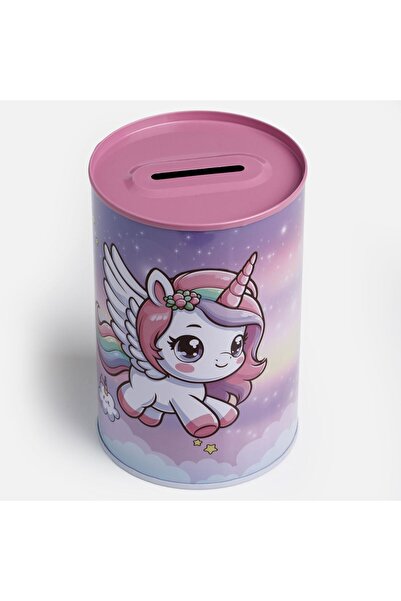 OEM Μεταλλικός Κουμπαράς με Με σχέδιο Ø8x12.3cm