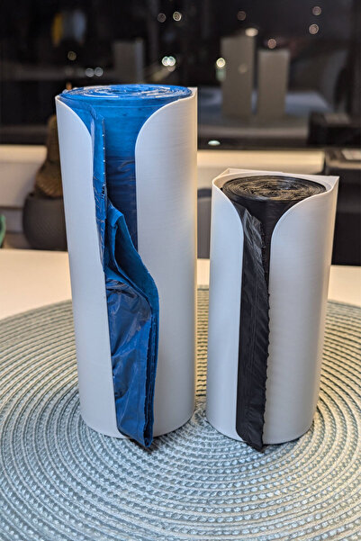 Croitacraft Çöp Poşeti Rulo Tutucusu - Jumbo, Normal Çöp Poşeti Rulo Tutucu 2...