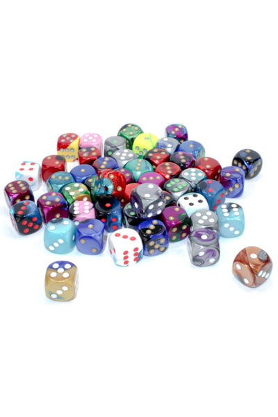 Chessex D6 Gemini 16mm Dice with Dots – Sold Individually