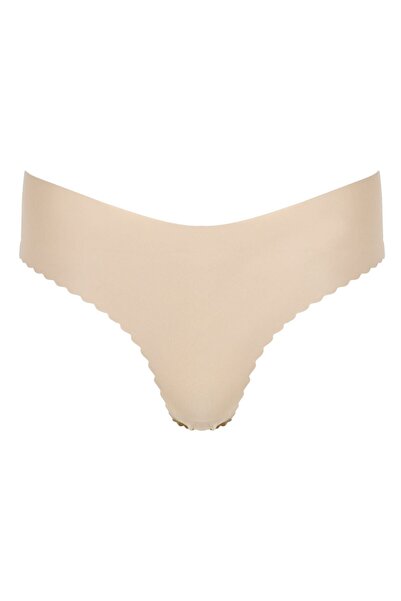 OEM Women's Hipster Panties Laser Cut Nude XLarge