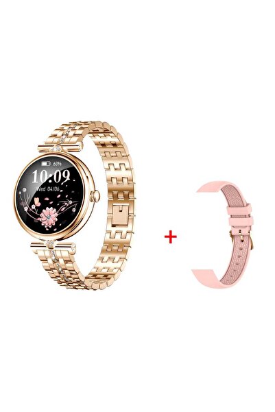 GBV LOGIC Women's smartwatch, 2 bracelets, AMOLED, 32.5mm screen, heart rate,...