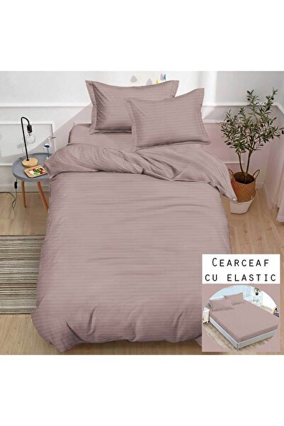 Patul Duvet Cover Set Set, 1 Person, Damask, 4 Pieces, Stretchy Sheet