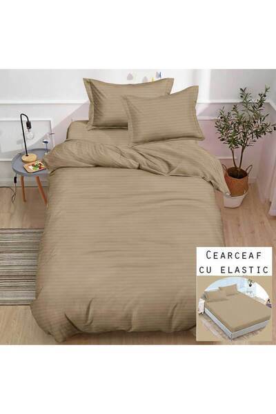 Patul Duvet Cover Set Set, 1 Person, Damask, 4 Pieces, Stretchy Sheet