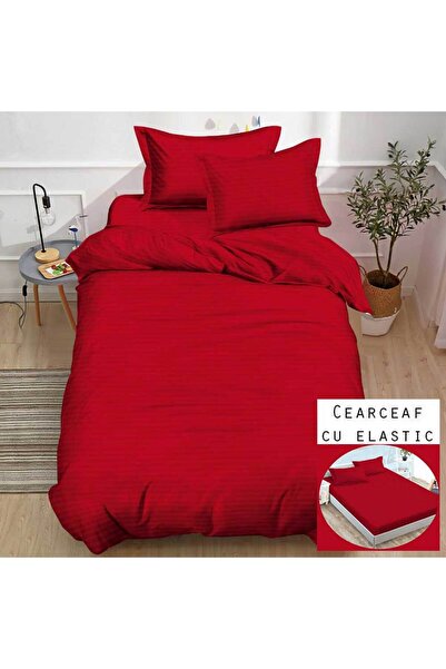 Patul Duvet Cover Set Set, 1 Person, Damask, 4 Pieces, Stretchy Sheet
