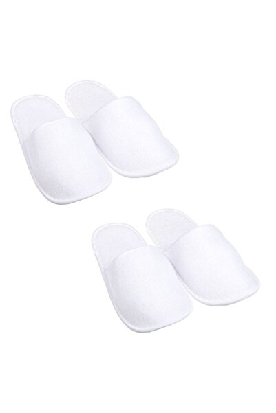 OEM White Towel Slipper for Women - 2 Pairs