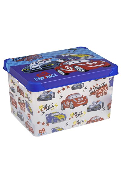 OEM Toy Box with Lid & Model Cars 17L