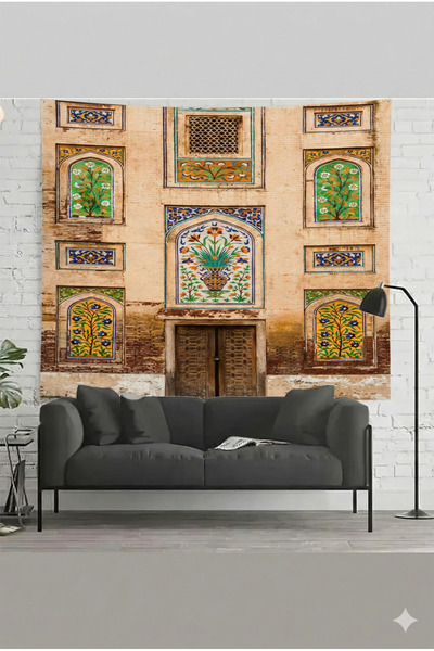 by EKTIREN Authentic Window Patterned Decorative Wall Covering Bohemian Wall ...
