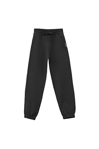 OEM Black Fleece Lined Sweatpants & Pink Patch Large-XLarge