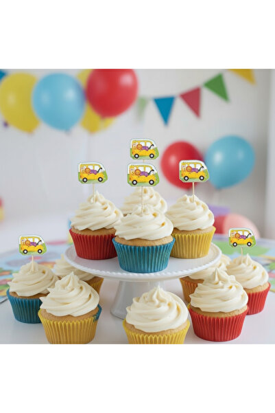 Umamiçe Safari̇ Party Set – 16 Toothpicks + Cake Stand + Tablecloth