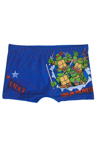 OEM Blue Swim Trunks with Patterned "Ninja Moves" for Children 4 Years Old