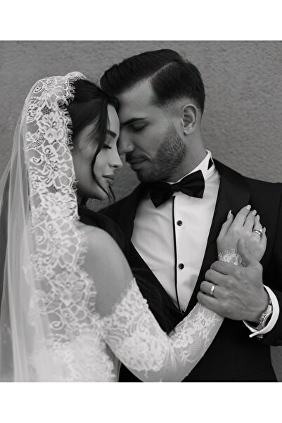 Merve 2 mt Fransız dantel duvak