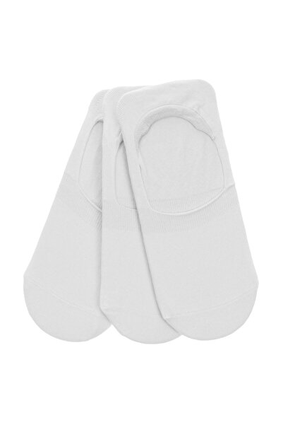 OEM Șosete footies damă, alb, set 3 perechi, mărimea 36-42 – invizibile în pa...