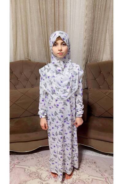 ALDAIYR Children's Prayer Dress Cotton Fabric