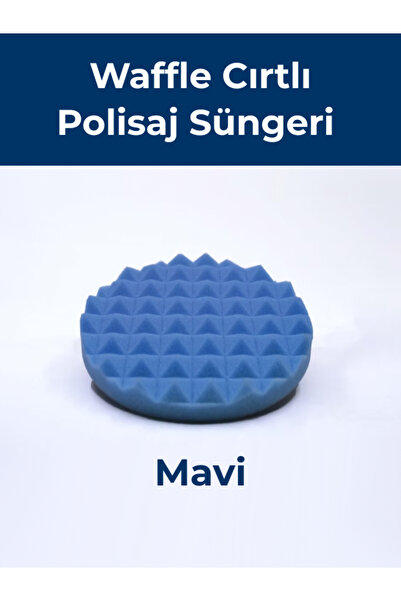 BEFAR Plus Waffle Cırtlı Polisaj Süngeri 150x25 mm – MAVİ | Ağır Çizik Gideri...