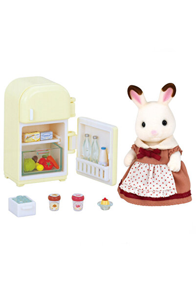 Angel Of Life Sylvanian Families Çikolata Kulaklı Tavşan Anne ve Buzdolabı Se...