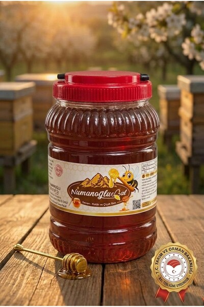 Numanoğlu Bingöl Yöresi Geven Kekik ve Çiçek Balı 3000 Gr - Analizli Doğal Sü...