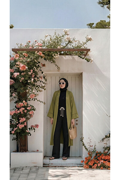 Quanlex Γυναικείο μαύρο λινό παντελόνι μουσελίνας Palazzo, που δεν διαγράφει ...