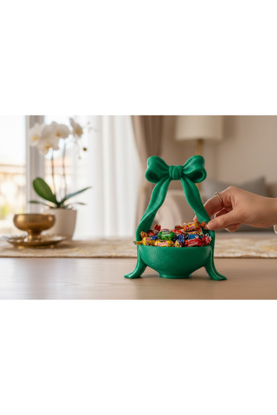 er3Dlume Dekoratif Fiyonklu Bayram Şekerliği