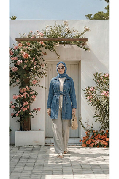 Quanlex Γυναικείο γκρι λινό παντελόνι μουσελίνας Palazzo, που δεν διαγράφει τ...